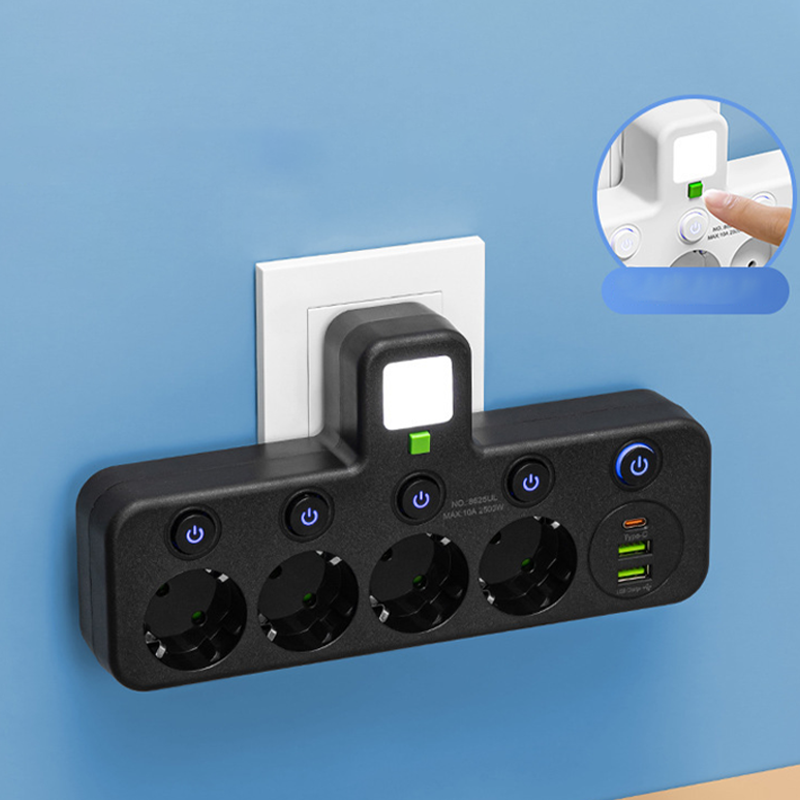 Smart stikdåse med USB-porte