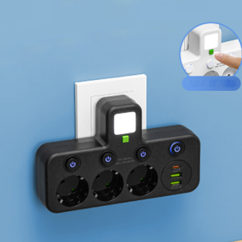 Smart stikdåse med USB-porte