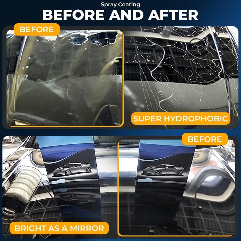 ✨ Højkvalitets bilplejespray – Langvarig glans, UV-beskyttelse og perfekt showroom-lignende finish 💎