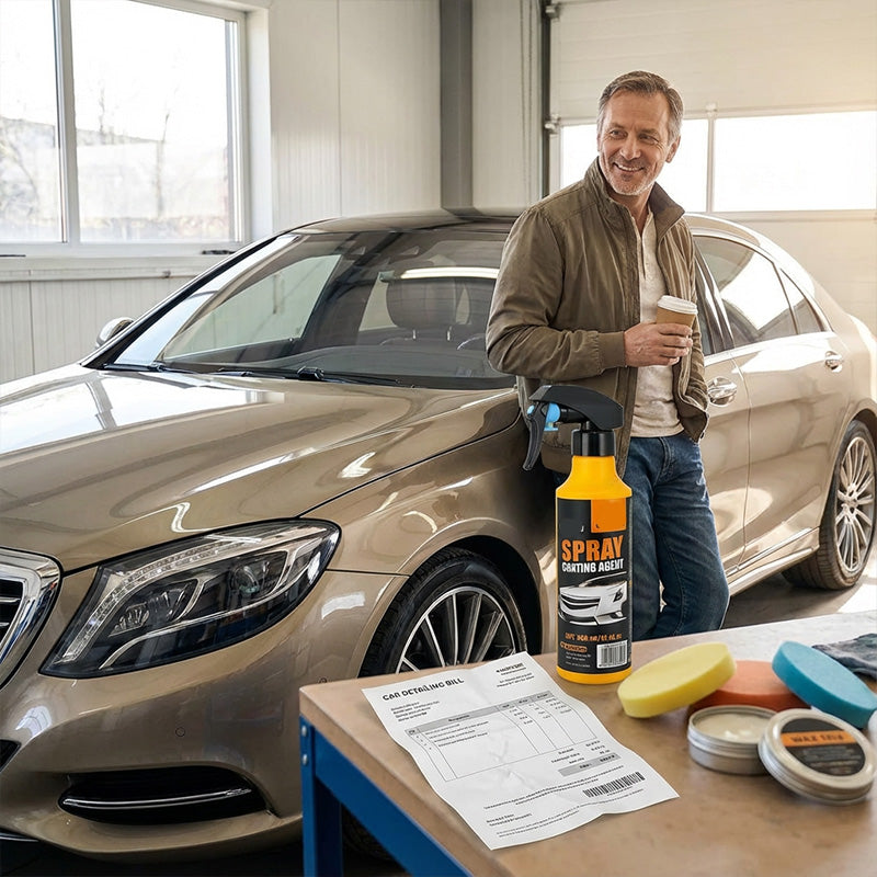 ✨ Højkvalitets bilplejespray – Langvarig glans, UV-beskyttelse og perfekt showroom-lignende finish 💎