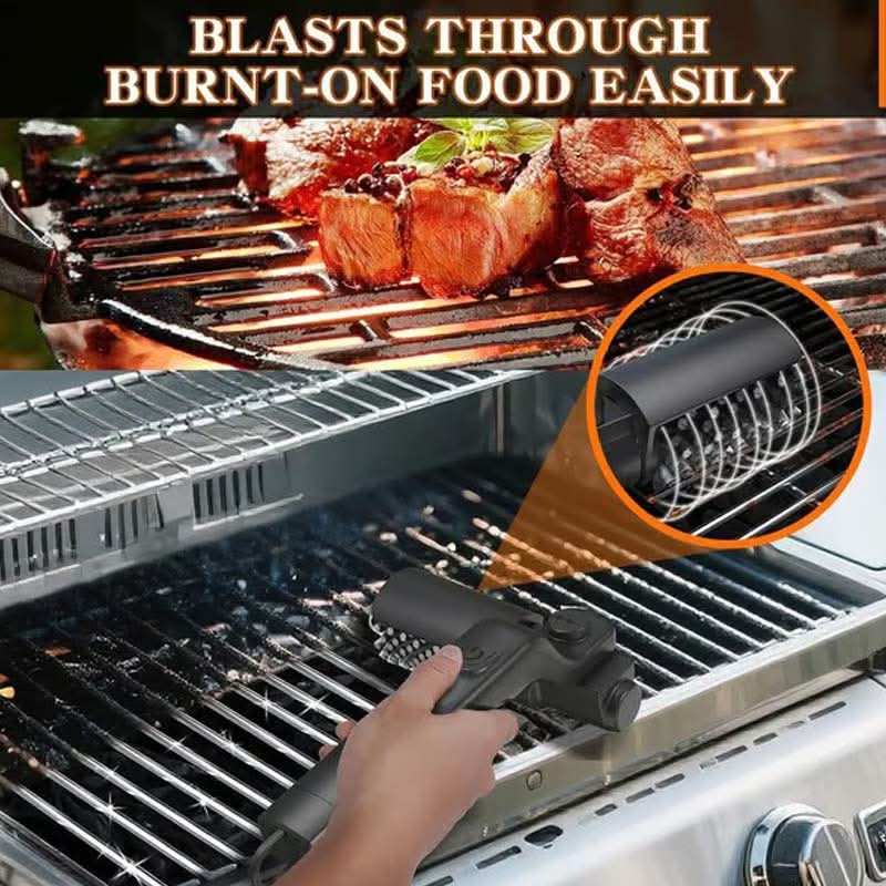 Trådløs elektrisk rengøringsbørste til grill