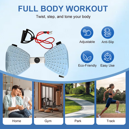 Kompakt cardio-twisting-stepper-maskine