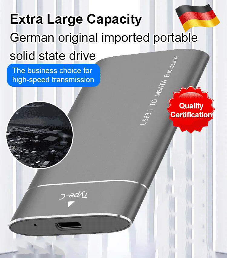 Bærbart mobilt SSD-drev