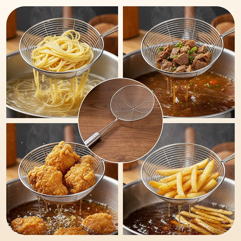 ⚡50% RABAT!🧆Rustfrit Stål Trådnet Skummeske✨