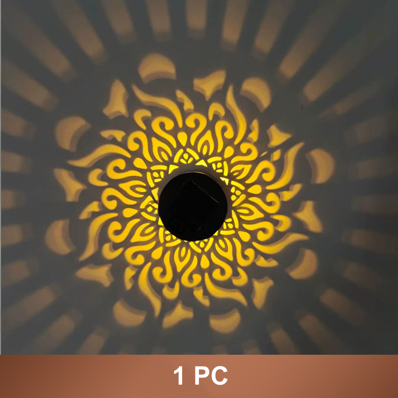 📢📢50% RABAT!!! ⏰ Solcelledrevet Mandala-projektorlampa