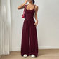 Casual jumpsuit med spaghettistropper til kvinder