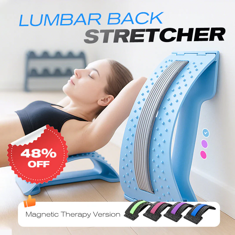 🩹 50% RABAT – FLASH SALE! ⚡ Lændestretcher – Ergonomisk støtte til rygsøjlen, justerbare strækniveauer, let og bærbar 🪑