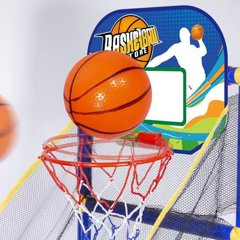 ⏰50 % RABAT LIGE NU!⛹️Hurtig levering 🚚💨Indendørs basketball-arkadespil til børn med 4 bolde🏀
