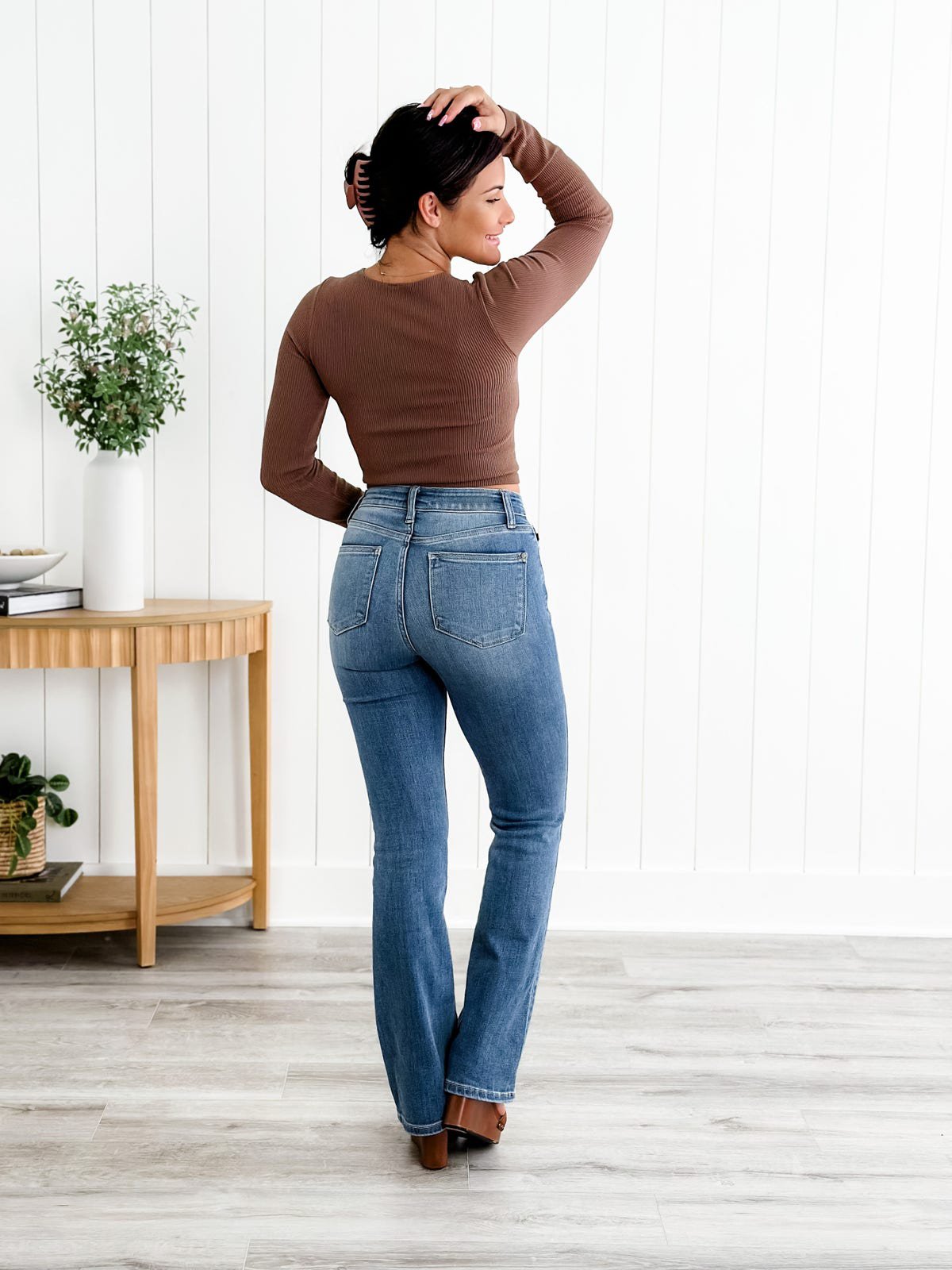 Holy Grail Bootcut-jeans med mavekontrol 🔥👖