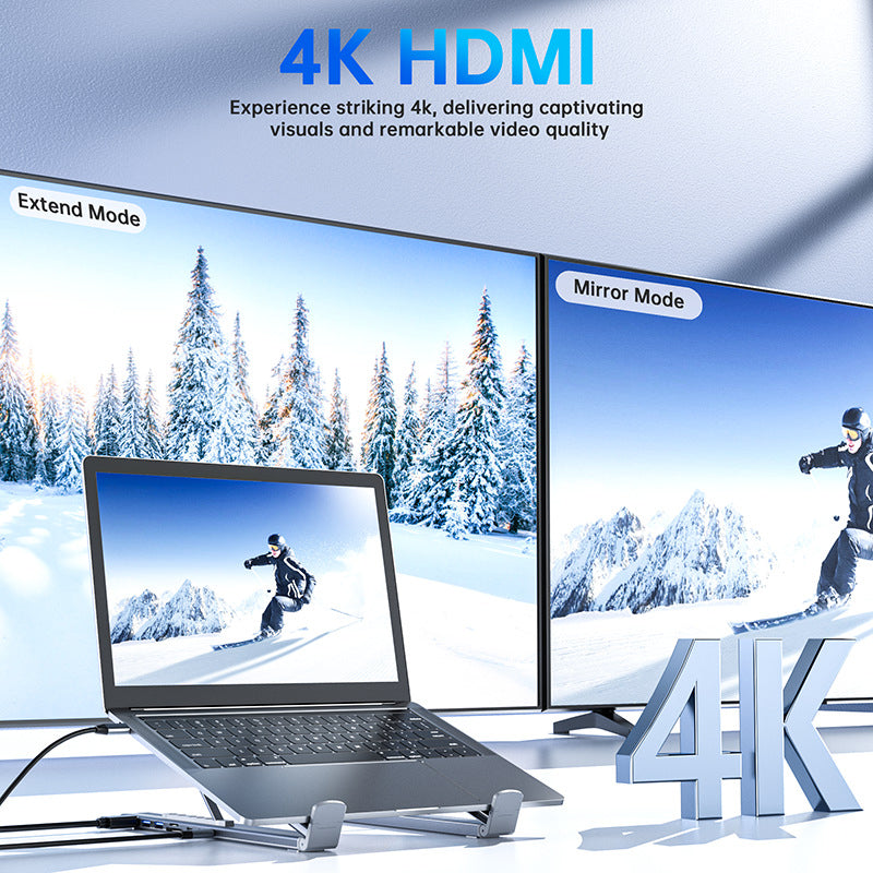 USB-C dockingstation til bærbar computer med 4K HDMI