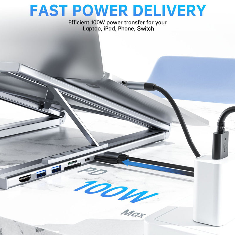USB-C dockingstation til bærbar computer med 4K HDMI