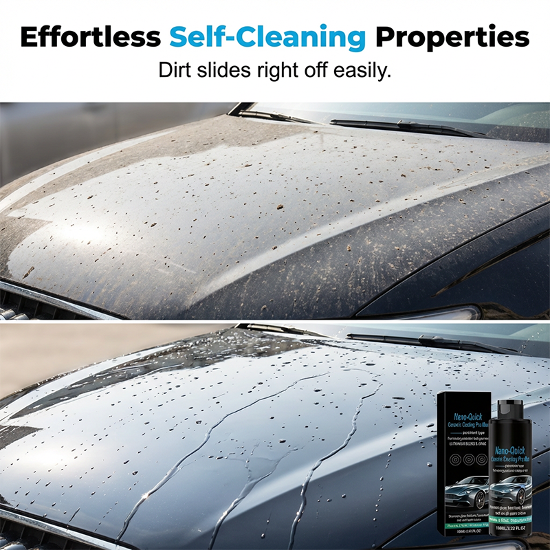 🚗 50% RABAT NU!💧 Højglans hydrofobisk nanokeramisk spray – spejlglans & vandbeskyttelse – skønhedsbehandling til bilen ✨
