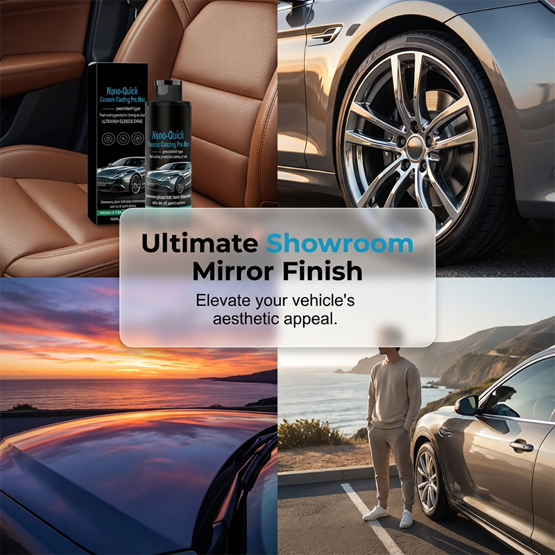 🚗 50% RABAT NU!💧 Højglans hydrofobisk nanokeramisk spray – spejlglans & vandbeskyttelse – skønhedsbehandling til bilen ✨