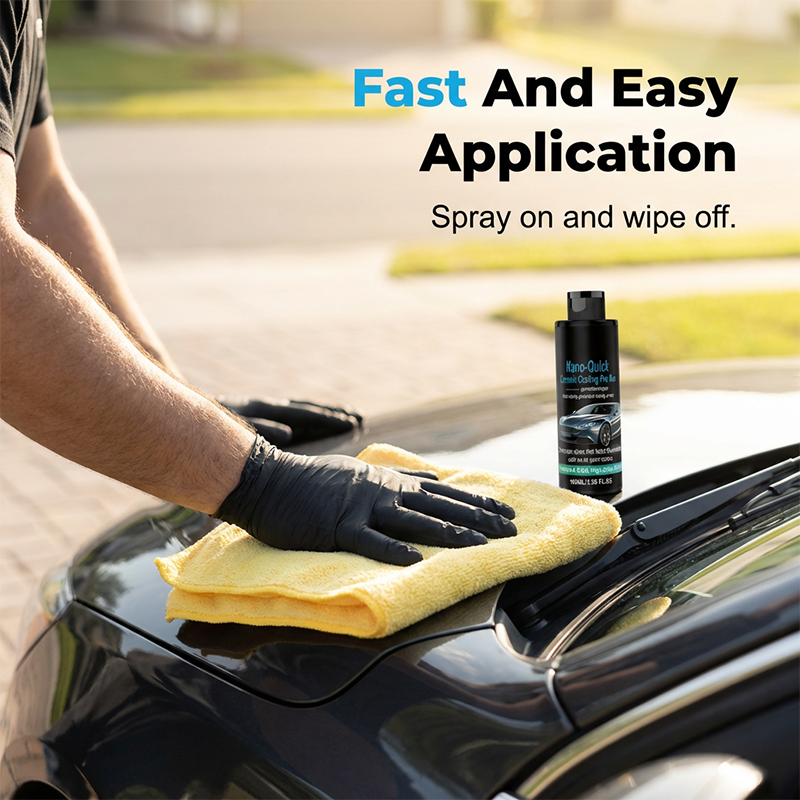 🚗 50% RABAT NU!💧 Højglans hydrofobisk nanokeramisk spray – spejlglans & vandbeskyttelse – skønhedsbehandling til bilen ✨