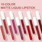 💝10 stk. Matte vandfaste læbepomader med lang holdbarhed