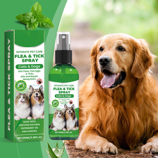 🐶🐱 Naturlig Loppe- & Flåtspray