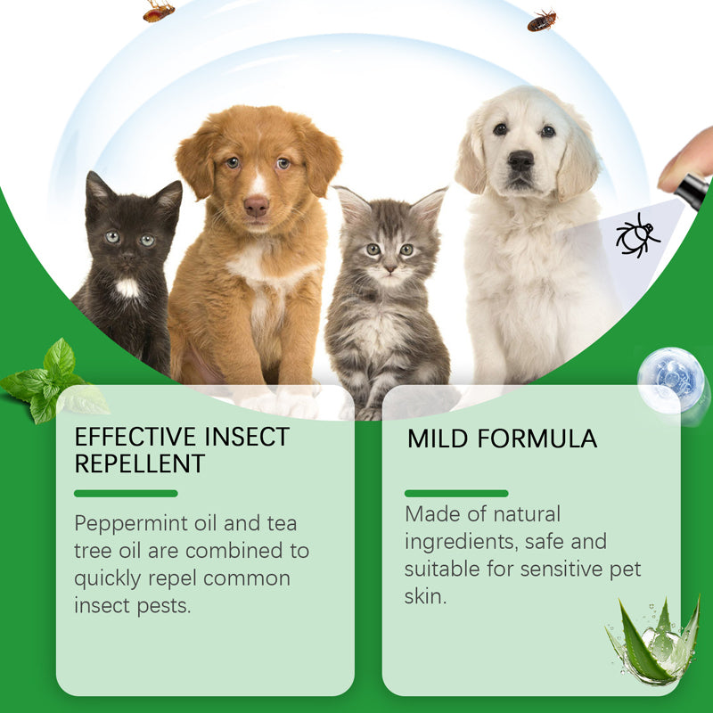 🐶🐱 Naturlig Loppe- & Flåtspray
