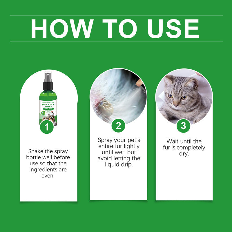 🐶🐱 Naturlig Loppe- & Flåtspray