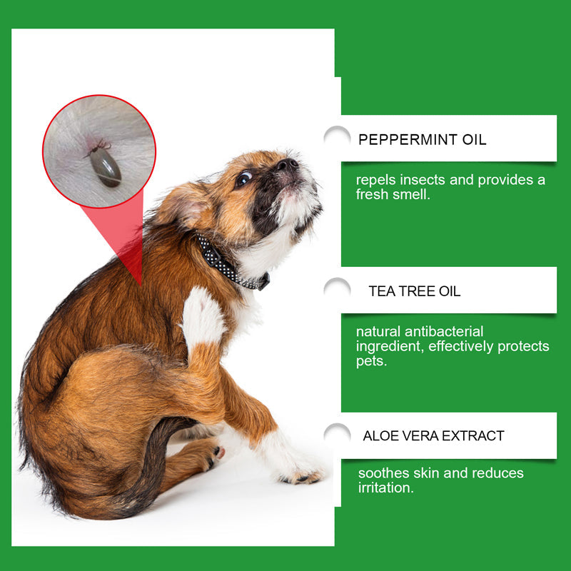 🐶🐱 Naturlig Loppe- & Flåtspray