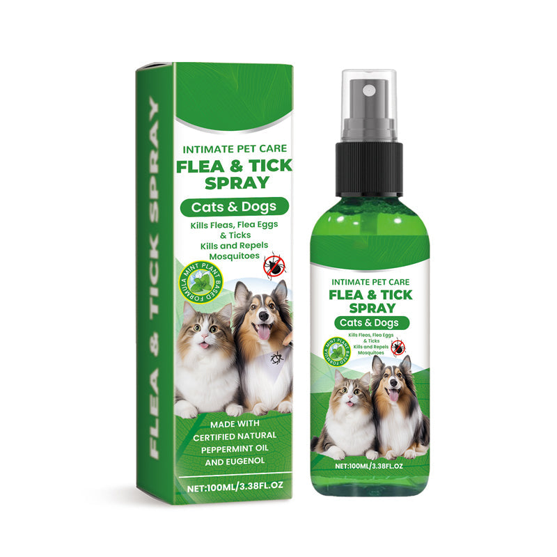 🐶🐱 Naturlig Loppe- & Flåtspray