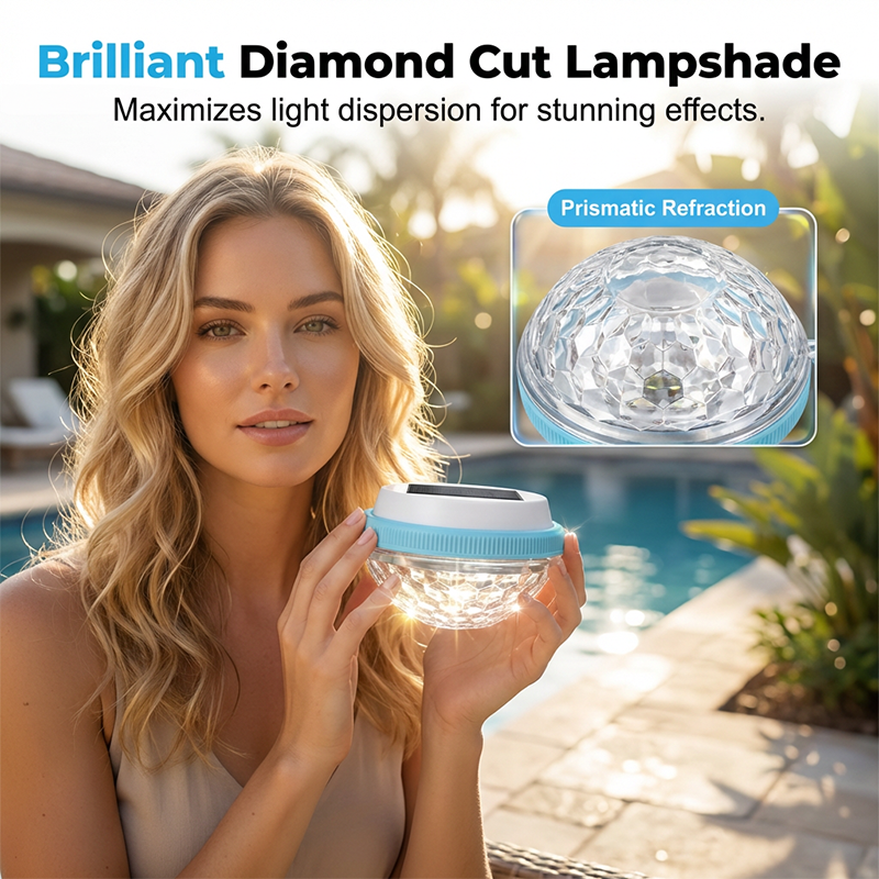 📉 Prisen er sat ned! Skynd dig før den bliver udsolgt 🏃‍♂️ LED solcelledrevet flydende poollampe