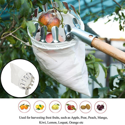 📢📢50 % RABAT!! ⏰Frugtplukkerkurv – holdbart design, nem montering & perfekt til høje grene uden stige 🌳