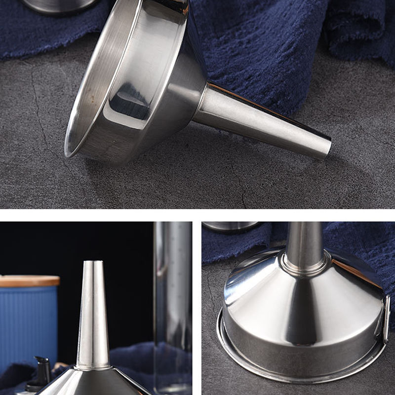 🍳 TIDSBEGRÆNSET TILBUD – 50 % RABAT! ✨ Køkkentragt i rustfrit stål – alsidig & pladsbesparende 🧺