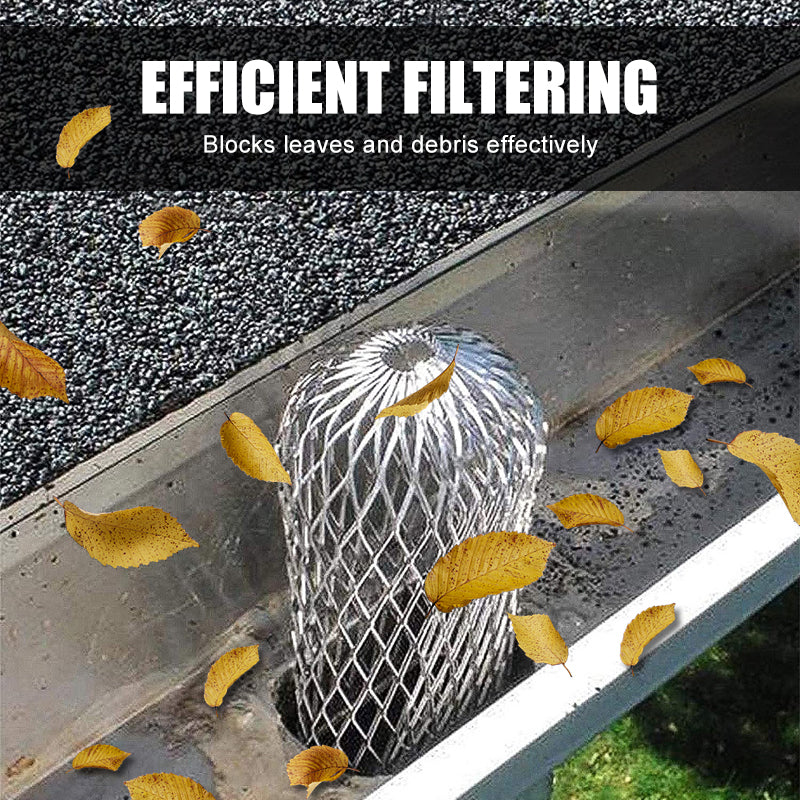 🍂 50 % RABAT NU! 🏠 Holdbare beskyttelsesgitre til nedløbsrør – aluminiumslegering, korrosionsbestandige & nemme at montere – blokerer blade & snavs ✨