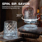 Unikt roterende drikkeglas | ✨ Visuelt spektakulært | 🎁 Perfekt gave til whiskyelskere 🥃