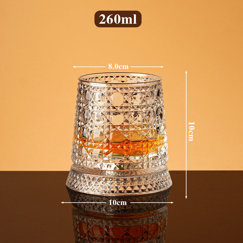 Unikt roterende drikkeglas | ✨ Visuelt spektakulært | 🎁 Perfekt gave til whiskyelskere 🥃