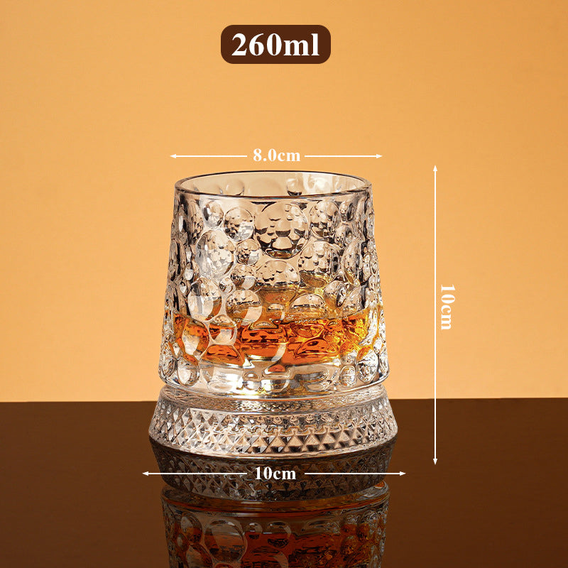 Unikt roterende drikkeglas | ✨ Visuelt spektakulært | 🎁 Perfekt gave til whiskyelskere 🥃
