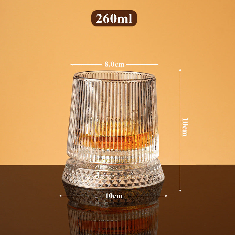 Unikt roterende drikkeglas | ✨ Visuelt spektakulært | 🎁 Perfekt gave til whiskyelskere 🥃