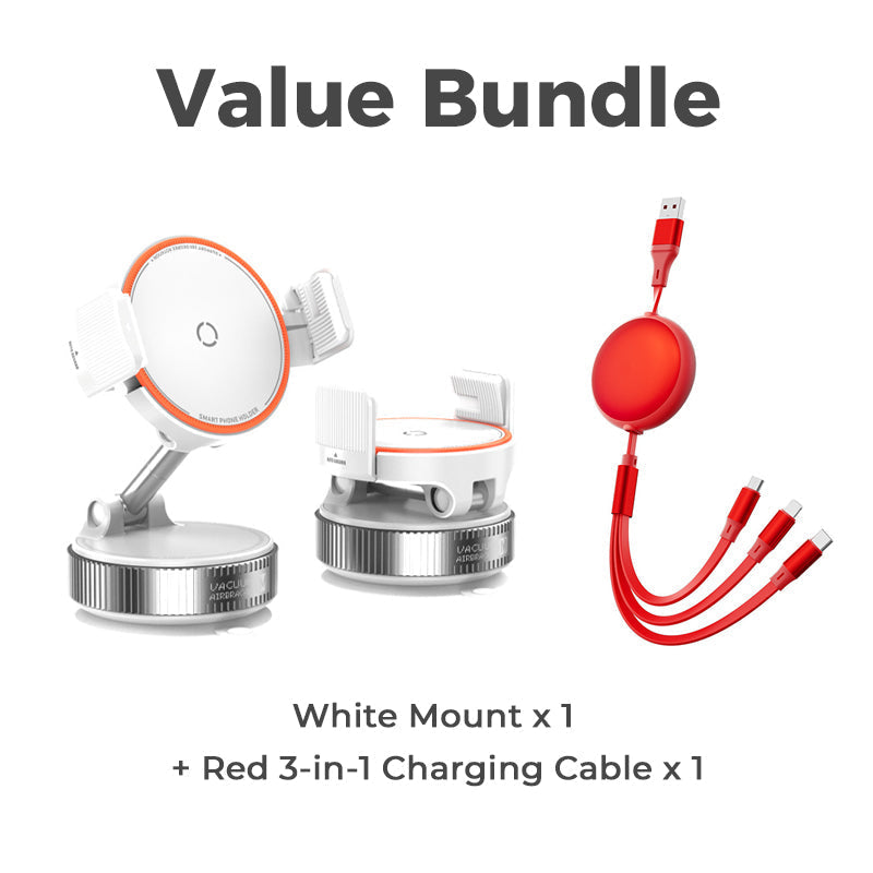📢 50% RABAT NU! Magnetisk bilholder med vakuumsugekop – N55 & 1080° rotation