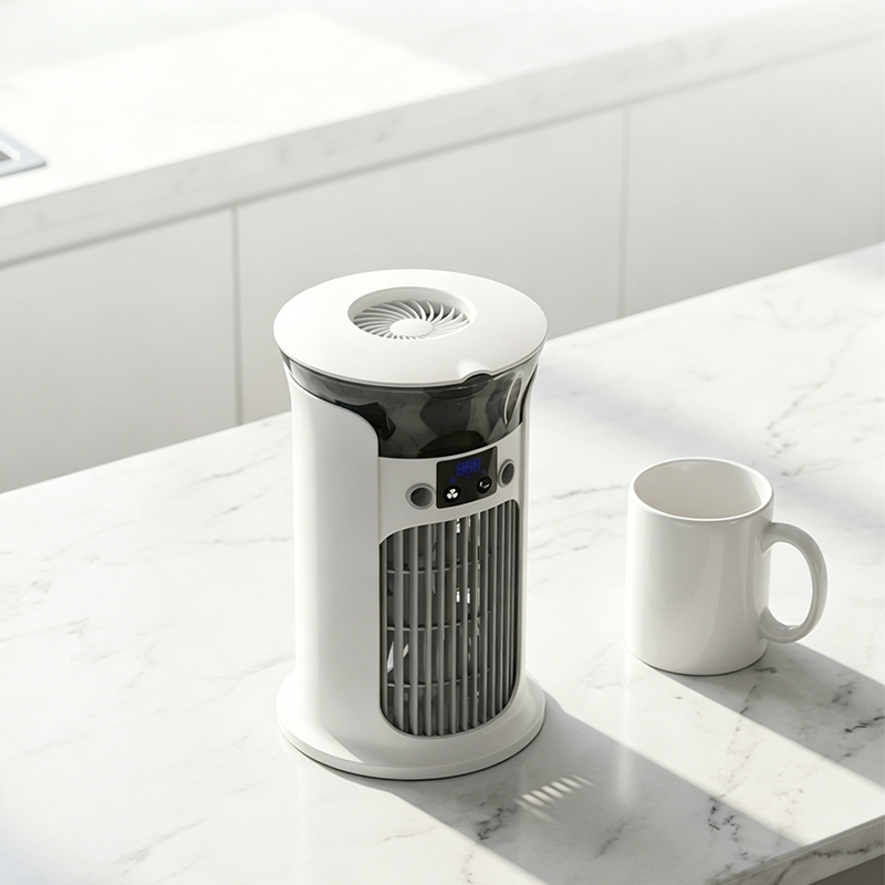 ❄️ 50% RABAT | 3-i-1 Luftkøler til skrivebordet 💧 Bærbar tågekøler med LED-natlampe