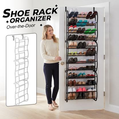 👟50 % RABAT NU! 🏆 Skoreol til ophæng over døren – 24 lommer & montering uden værktøj – passer til standarddøre, plads til op til 24 par – perfekt til entré eller garderobe 🚪✨