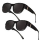 🕶️👓 Til brillebrugere: Disse oversized solbriller passer over dine egne briller og giver dig et filmstjernelook – ingen dyre clip-ons og ingen generende linser!