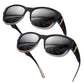 🕶️👓 Til brillebrugere: Disse oversized solbriller passer over dine egne briller og giver dig et filmstjernelook – ingen dyre clip-ons og ingen generende linser!