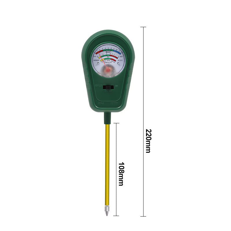 3-i-1 jordtester med viserdisplay