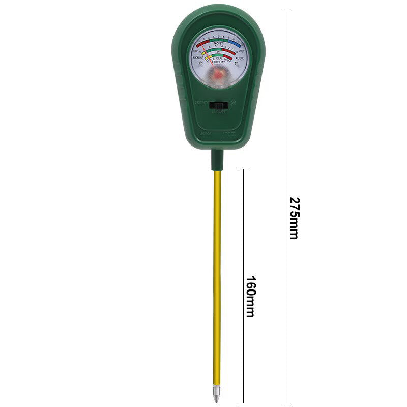 3-i-1 jordtester med viserdisplay