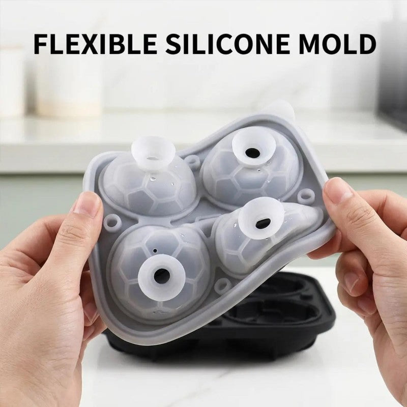 Fodboldformet silikone-isboldform