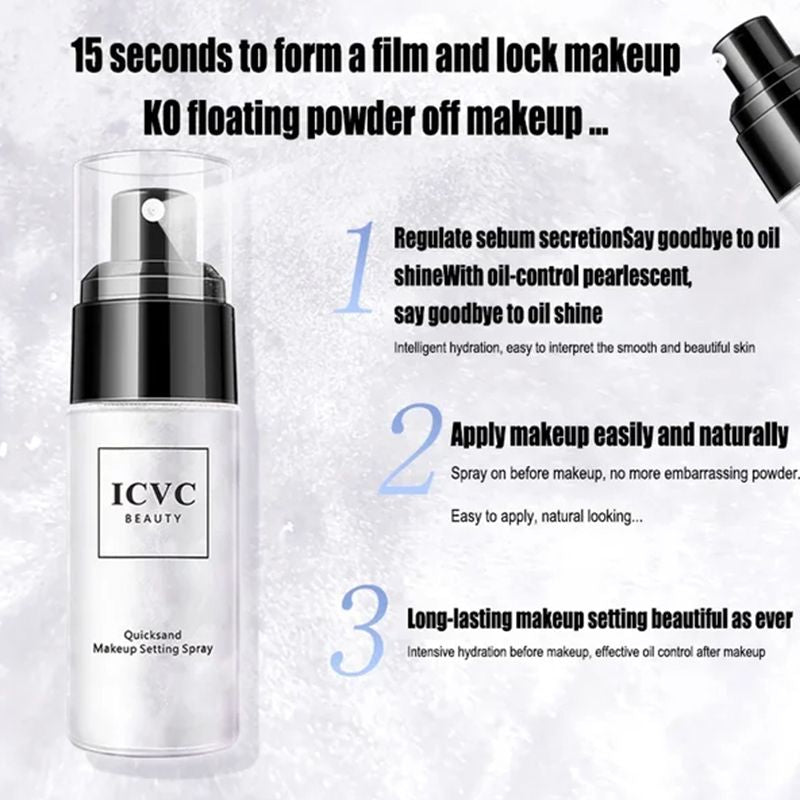 Mattende vandfast makeup-fikseringsspray