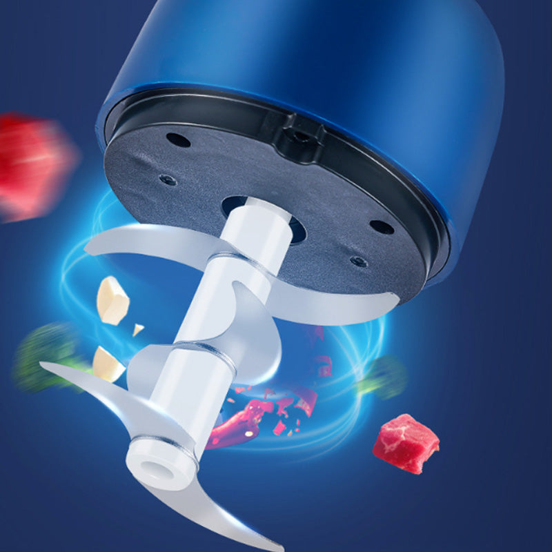 Trådløs multifunktionel mini elektrisk foodprocessor, trådløs bærbar køkkenhakker til hakket kød, hvidløg og babypuré, køkkenhjælper til fastfoodforberedelse