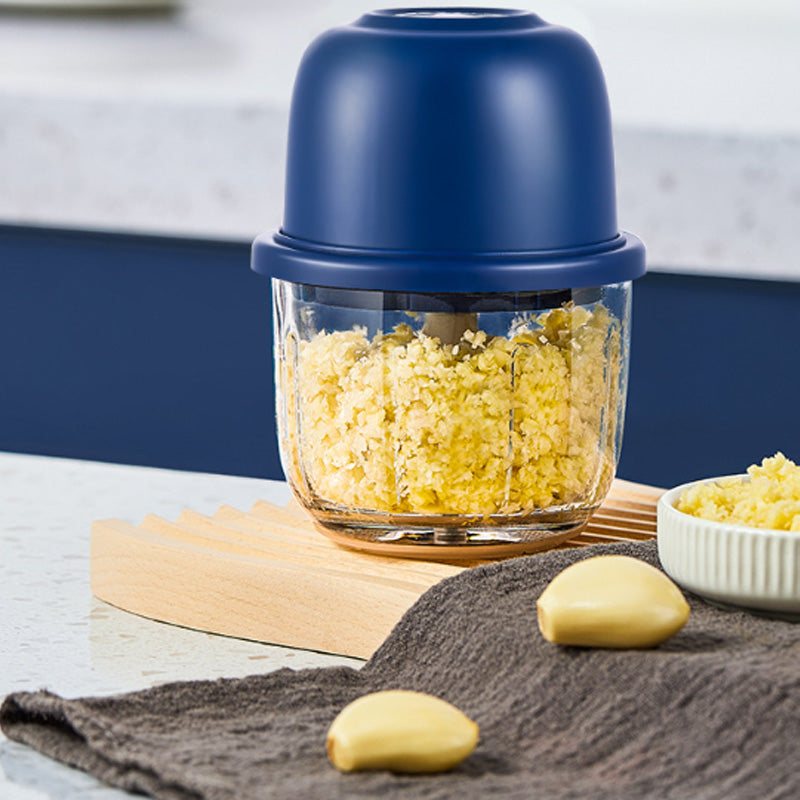 Trådløs multifunktionel mini elektrisk foodprocessor, trådløs bærbar køkkenhakker til hakket kød, hvidløg og babypuré, køkkenhjælper til fastfoodforberedelse