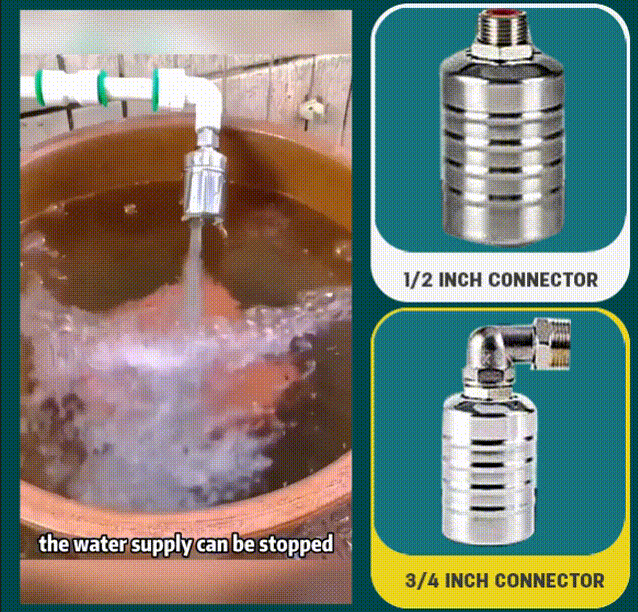 💧🔩 Automatisk flydeventil i 304 rustfrit stål – holder en stabil vandstand