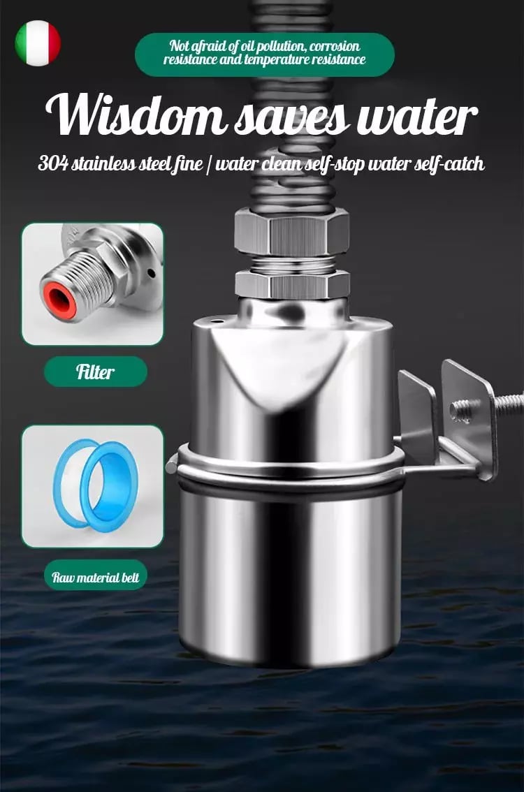 💧🔩 Automatisk flydeventil i 304 rustfrit stål – holder en stabil vandstand
