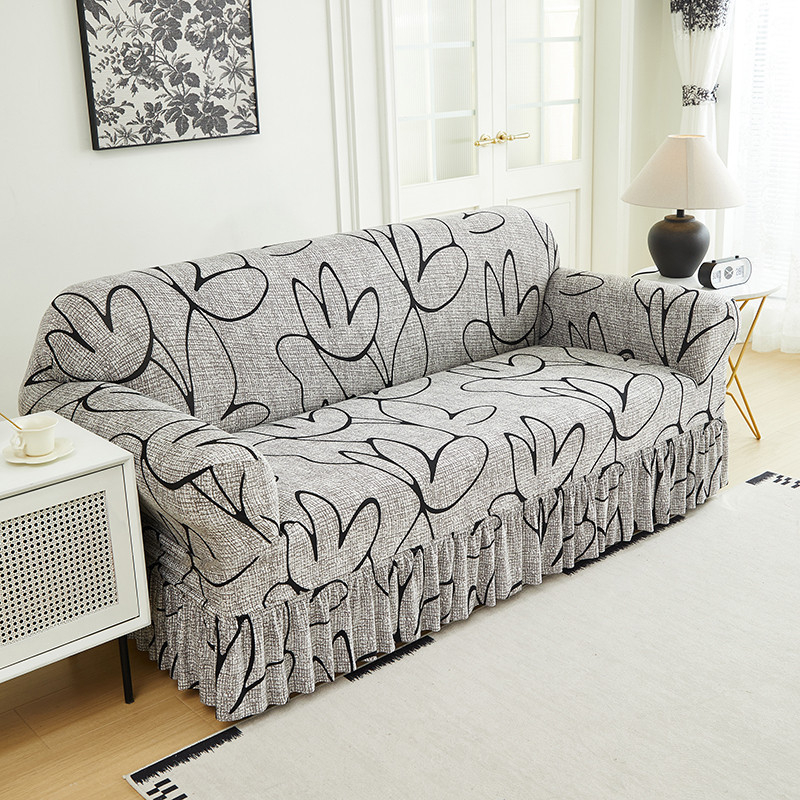 🛋️ BEGRÆNSET TID: 50 % RABAT! 🧵 Universelt, elastisk sofabetræk – med flæset kant og sofabeskyttelse 🏡