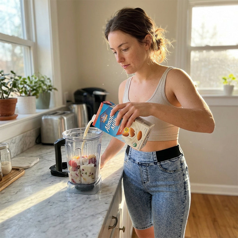👖 Højtaljede denim-capribukser til kvinder med elastisk talje – cropped jeans