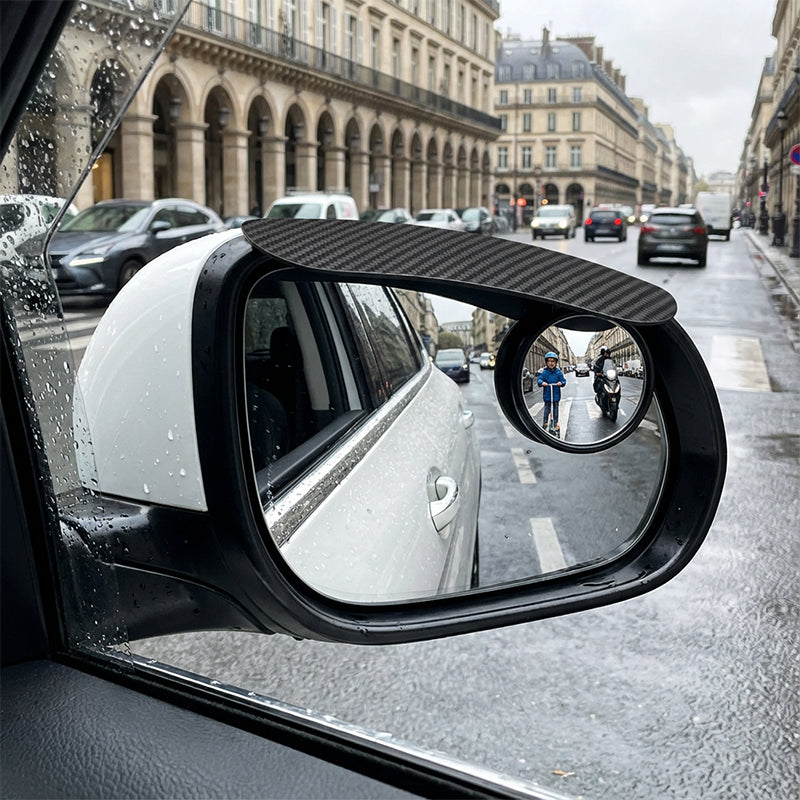 🚗 50 % RABAT I BEGRÆNSET TID! ☀️ Justerbare blindvinkelspejle med regnskærm