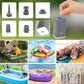 🏕️ Genopladelig camping-luftpumpe – LED-lys, hurtig oppumpning, kompakt – betaling ved levering 🔋