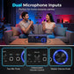 🎶 Digital karaoke-forstærker – Bluetooth, USB og AUX, perfekt til mikrofon, guitar og højttalere, kompakt og nem at tage med 🎸